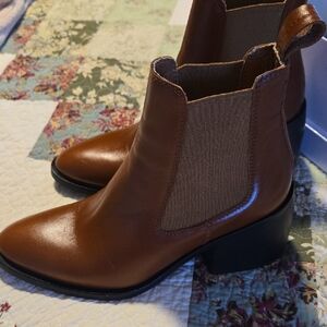 Leather Italian Made Boots. NIB!